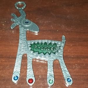 Prancer holiday ornament